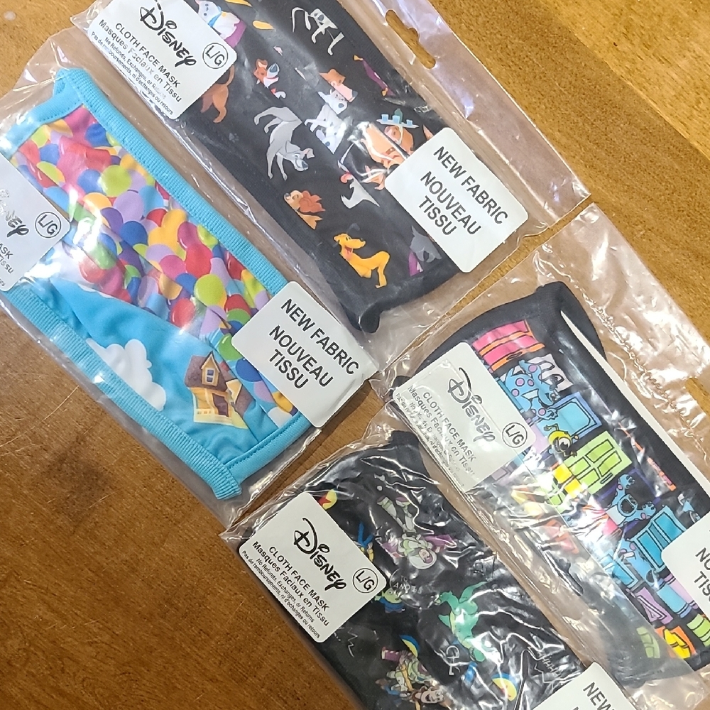 Disney Kids Face Masks - Black and Blue Designs